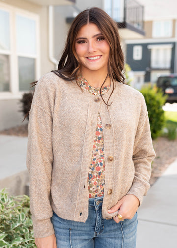Gracie Taupe Cardigan