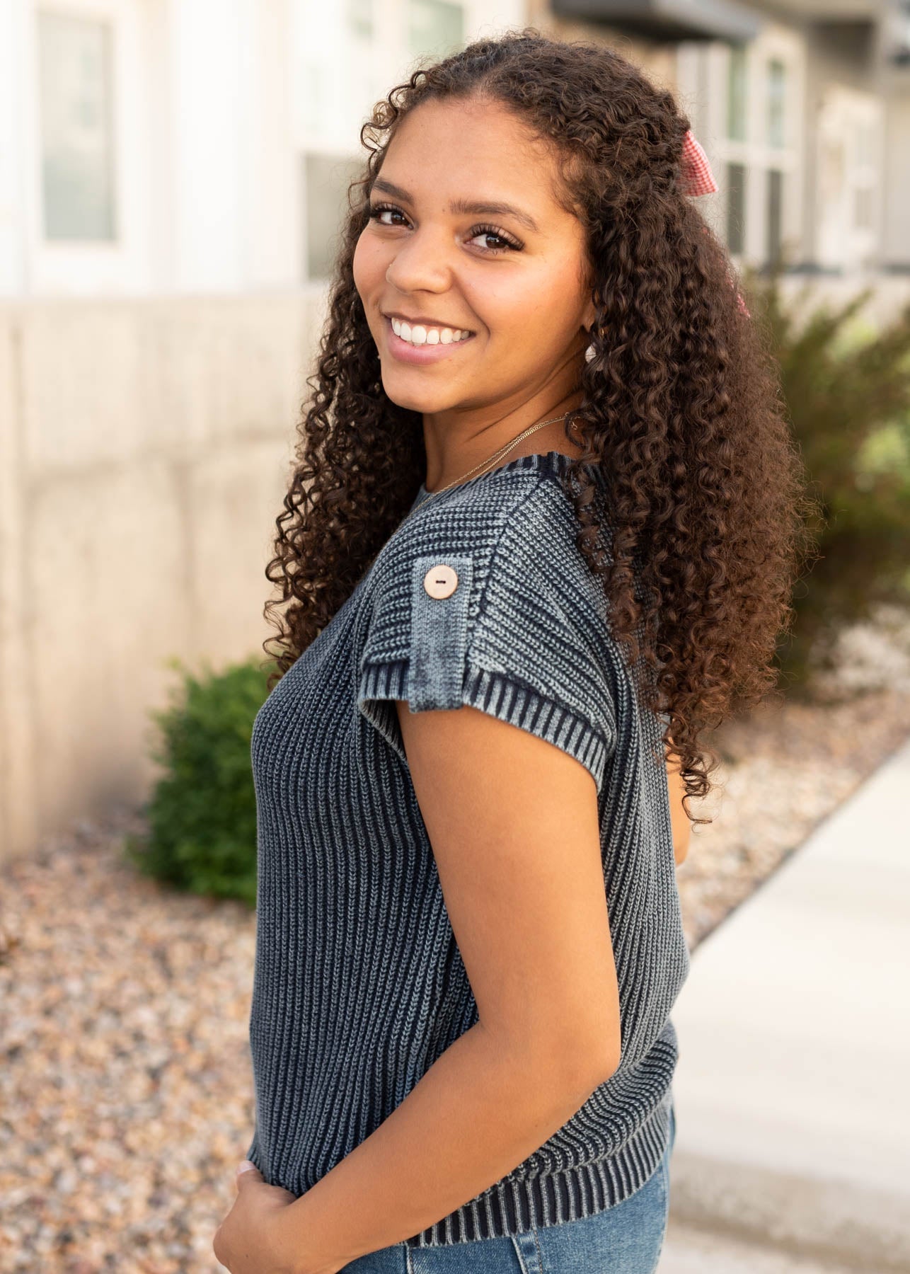 Belinda Navy Knit Sweater