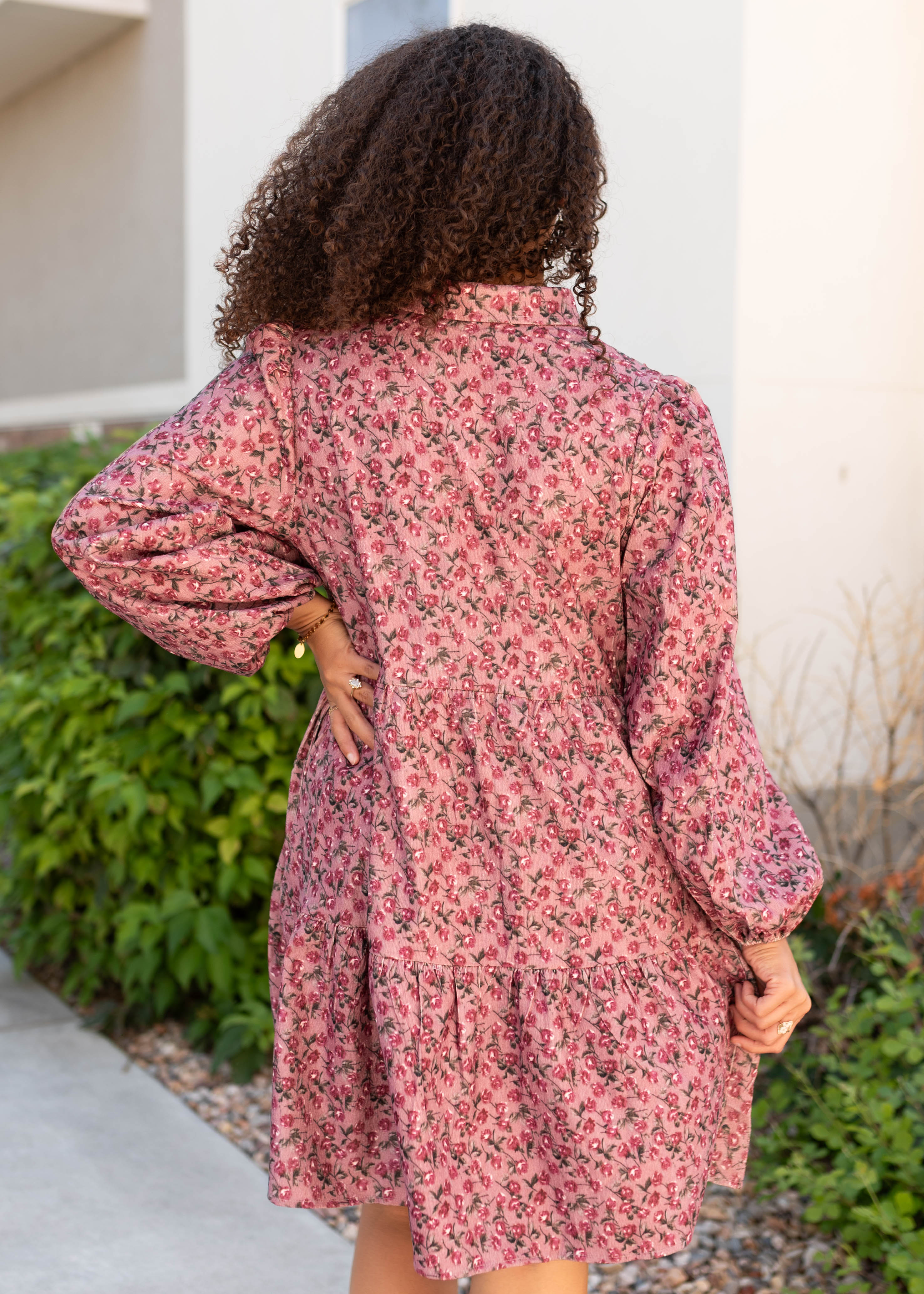 Catrina Pink Floral Dress