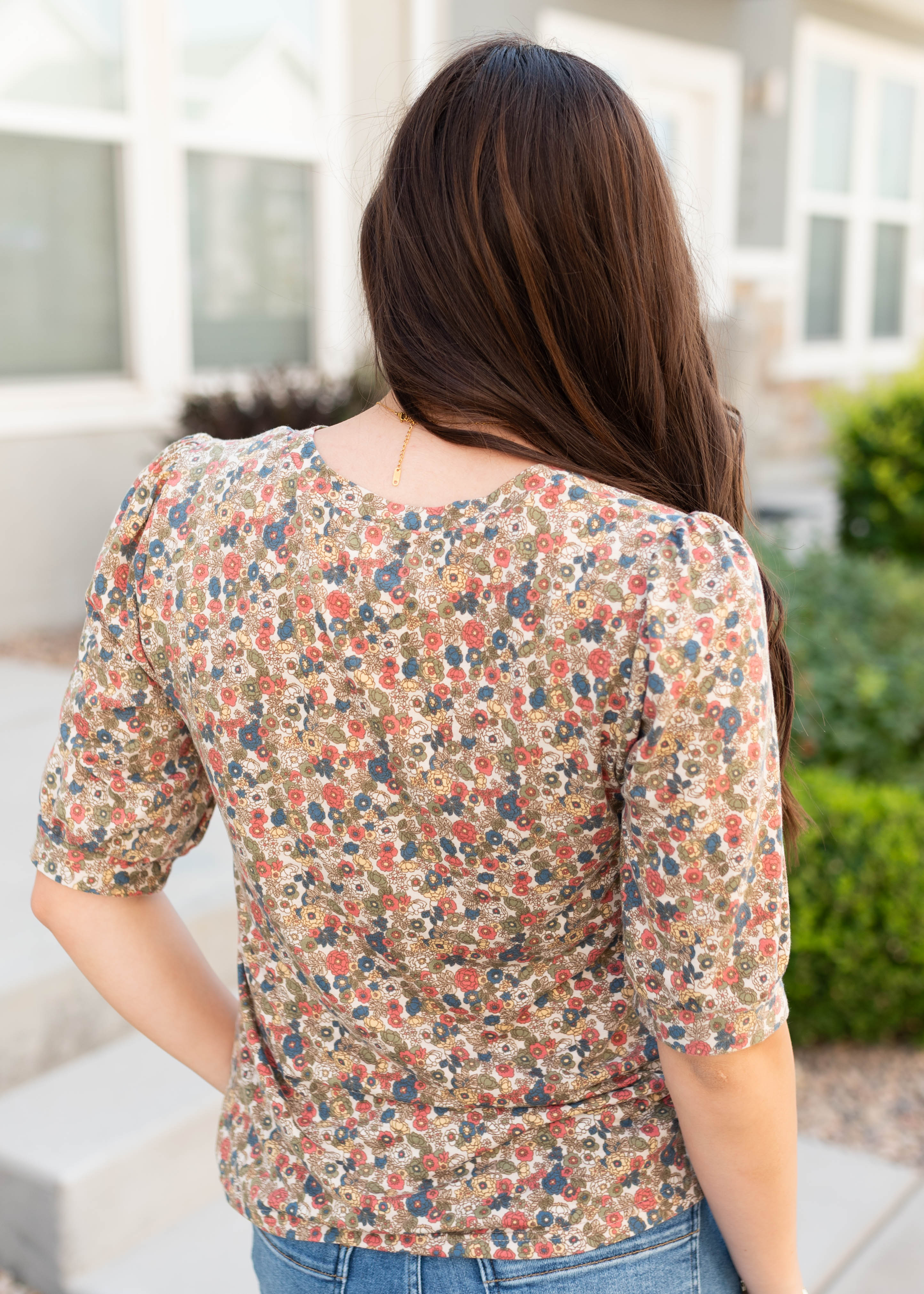 Hailee Cream Floral Top
