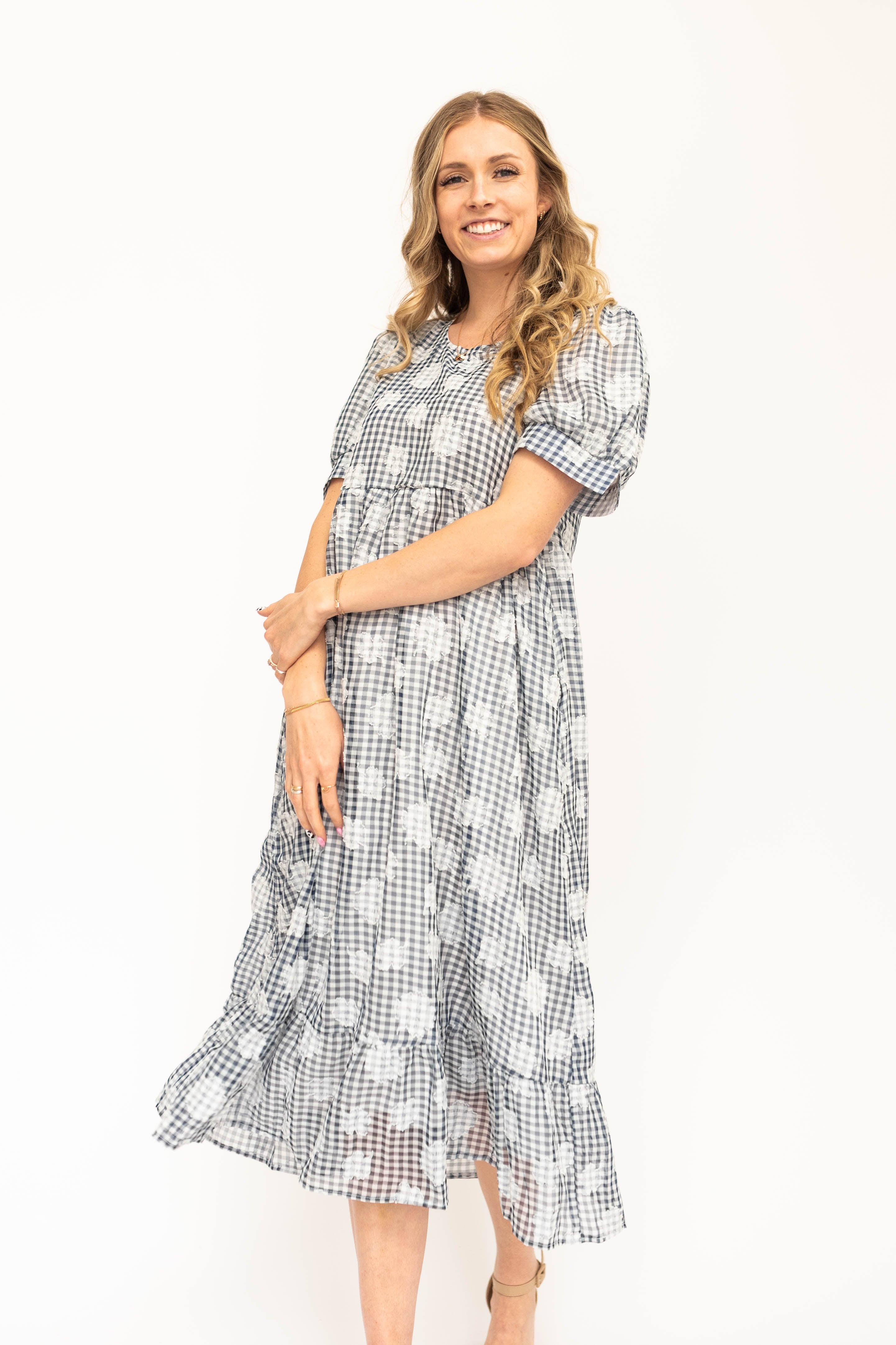 Isabel Navy Dress