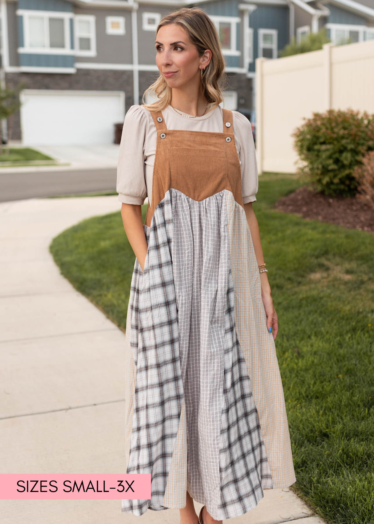 Lucy Patchwork Overall Dress