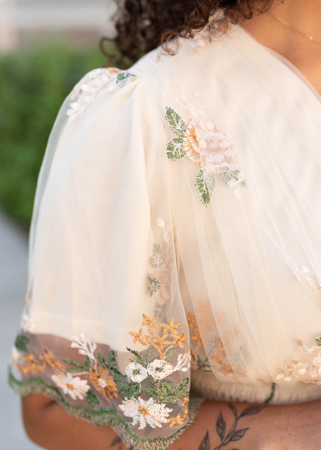 Wild Flower Taupe Dress